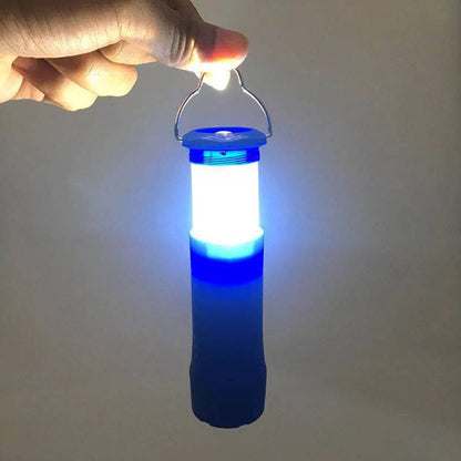 مصباح يدوي LED للتخييم مصنوع من الألومنيوم فائق السطوع ومصباح تلسكوبي مع مشبك