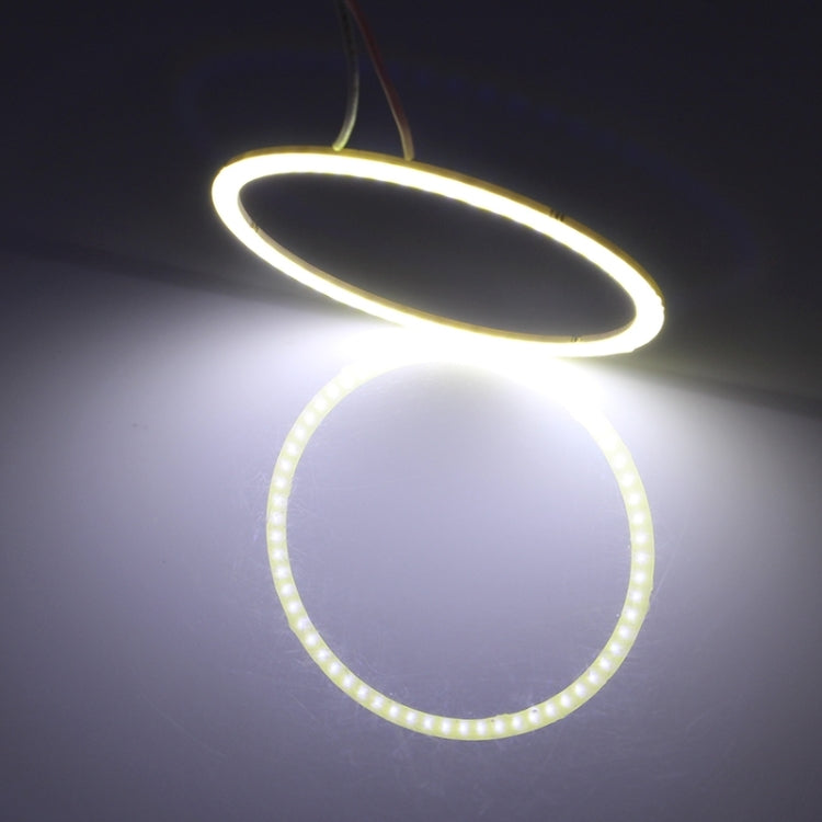 مصابيح أمامية للسيارات من نوع COB LED، 110 مم، 5 وات، 180 لومن، دوائر عيون الملاك، للمركبات، تيار مستمر 12-24 فولت، ضوء أزرق 110 مم، ضوء أبيض 110 مم