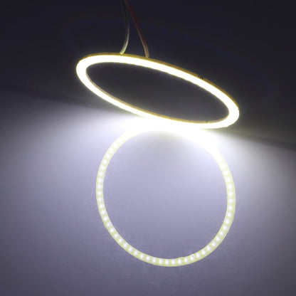 مصابيح أمامية للسيارات من نوع COB LED، 110 مم، 5 وات، 180 لومن، دوائر عيون الملاك، للمركبات، تيار مستمر 12-24 فولت، ضوء أزرق 110 مم، ضوء أبيض 110 مم