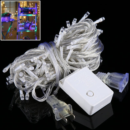 100 LEDs with End Joint & 8 Display Modes Controller for Christmas Party, AC 110V, US Plug, 100 LEDs AC 110V(Colorful Light), 100 LEDs AC 110V(White Light), 100 LEDs AC 110V(Red Light), 100 LEDs AC 110V(White Light+Blue Light)��������������������������...