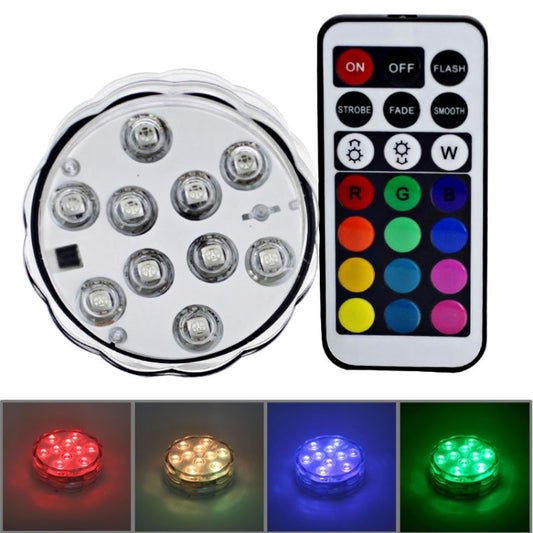 10 مصابيح LED مع جهاز تحكم عن بعد
