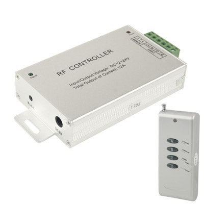 12A RF Audio Controller for RGB LED Strip Remote Controller(Silver), 12A