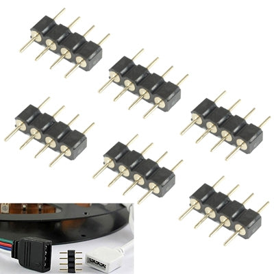 موصل ذكر رباعي السنون لشريط إضاءة RGB LED SMD
