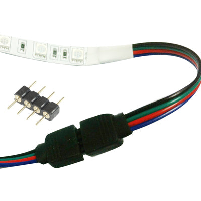موصل ذكر رباعي السنون لشريط إضاءة RGB LED SMD