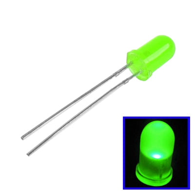 1000 قطعة من مصابيح LED دائرية بضوء أخضر مقاس 3 مم