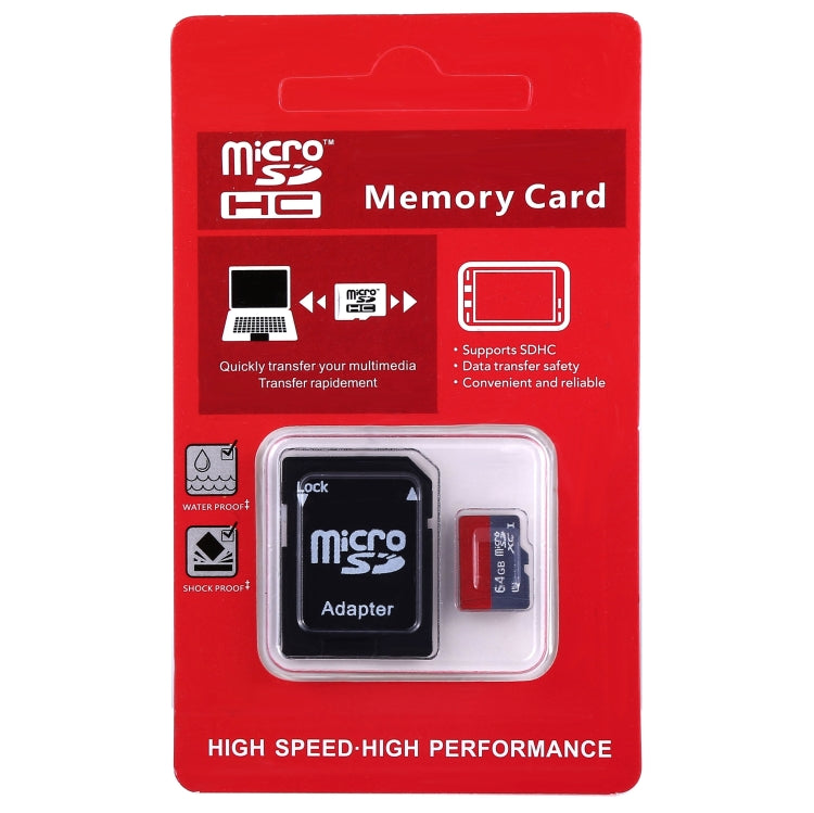 بطاقة ذاكرة TF/Micro SDHC UHS-1(U1) عالية السرعة من الفئة 10 بسعة 64 جيجابايت، سرعة الكتابة: 15 ميجابايت/ثانية، سرعة القراءة: 30 ميجابايت/ثانية (سعة حقيقية 100%)، سعة 64 جيجابايت