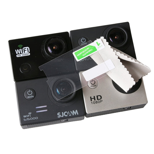 واقي شاشة LCD عالي الدقة مضاد للتوهج لكاميرات SJCAM SJ4000 وSJ4000 Wifi وSJ5000 وSJ5000 Wifi وSJ5000+ Wifi وSJ6000 وSJ7000 الرياضية، SJ7000