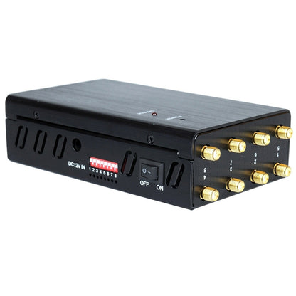 عازل إشارة الهاتف المحمول JAX-121A-8 GSM / DCS / WiFi / 3G / 4G / GPS / LOJACK، التغطية: 20 مترًا، GSM / DCS / WiFi / 3G / 4G / GPS / LOJACK