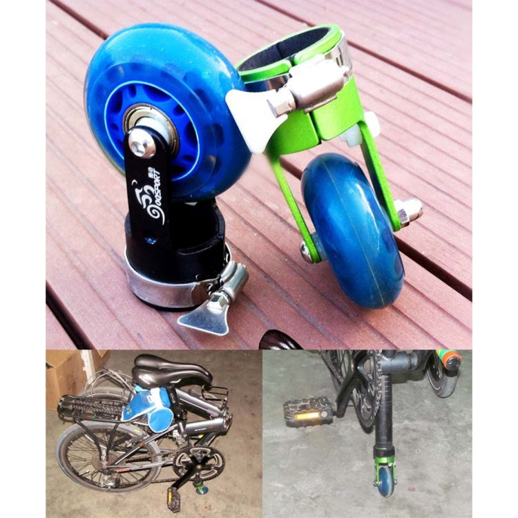 OQSPORT Folding Bicycle Auxiliary Wheel Booster Wheel