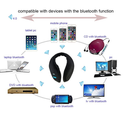 سماعة أذن ماي كول بلوتوث V3.0 دافئة للشتاء لأجهزة iPhone 6 و6s / iPhone 5 و5S / iPhone 4 و4S وأجهزة بلوتوث أخرى
