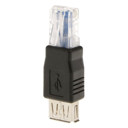 RJ45 Male to USB AF Adapter