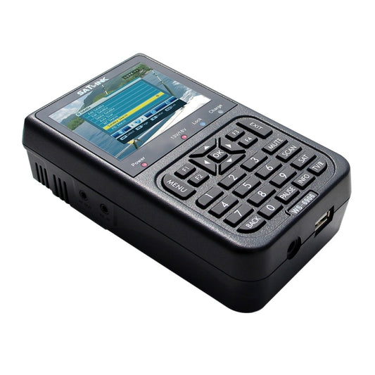 جهاز قياس الأقمار الصناعية المحمول SATLINK WS6906 بشاشة LCD ملونة مقاس 3.5 بوصة، WS6906