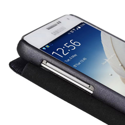 Jeans Style Flip Leather Case with Credit Card Slots & Call Display ID for Galaxy Note III / N9000