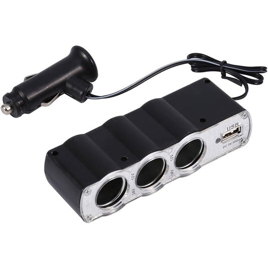 شاحن سيارة USB بمقبس ولاعة سجائر WF-0120، 12 فولت/24 فولت، بثلاثة منافذ، موزع، WF-0120