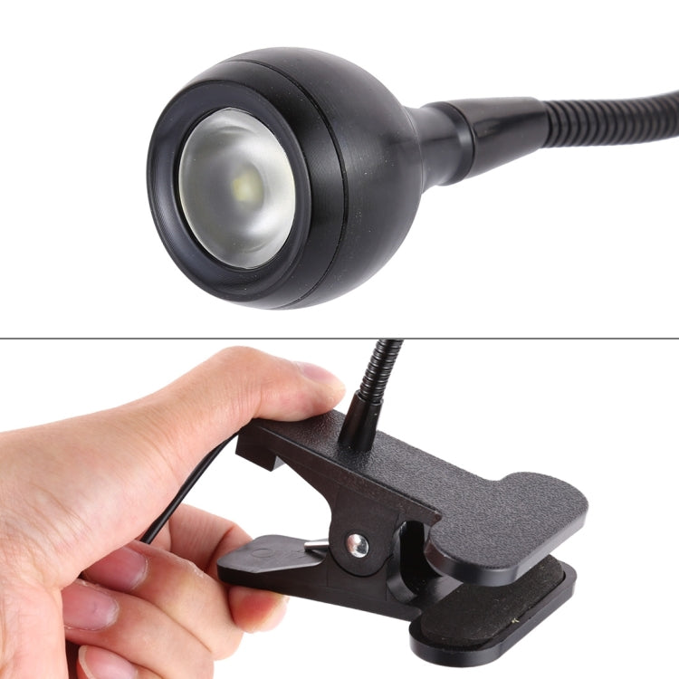 3W 360 Degree Rotation USB Metal Flexible Neck LED Light with Switch & Clip (Warm White Light Silver), S-UL-3119, S-UL-3119A, S-UL-3119B, S-UL-3119S