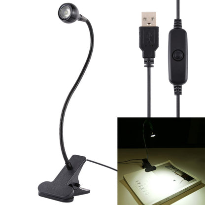 3W 360 Degree Rotation USB Metal Flexible Neck LED Light with Switch & Clip (Warm White Light Silver), S-UL-3119, S-UL-3119A, S-UL-3119B, S-UL-3119S