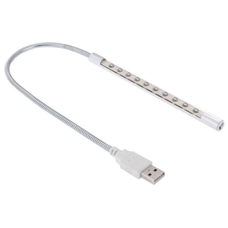 10-LED, 1W, White Light, 10-LED (Silver)
