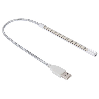 10-LED, 1W, White Light, 10-LED (Silver)