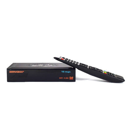جهاز قياس إشارة الأقمار الصناعية الرقمي iBRAVEBOX V8 MAGIC، يدعم H.265+DVB-S/S2 وIPTV، قابس أمريكي، قابس أمريكي