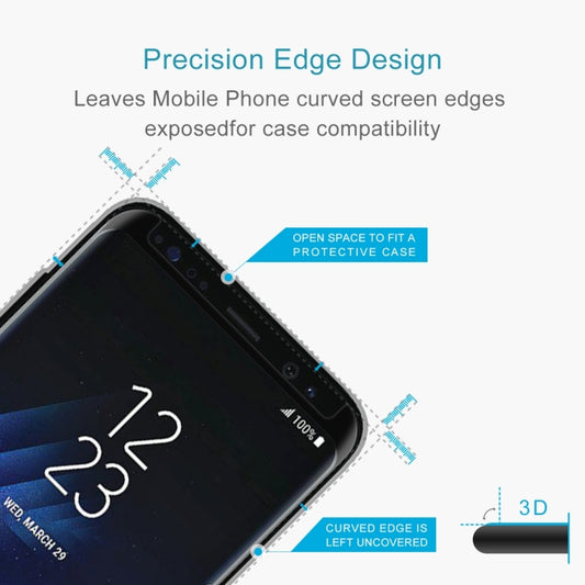 For Galaxy S8+ / G955 0.26mm 9H Surface Hardness 3D Explosion-proof Non-full Screen Curved Case Friendly Tempered Glass Film, For S8+ / G955, For Galaxy S8+ / G955, For Galaxy S8+ / G955 Black Frame, Galaxy S8+