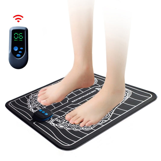 EMS Rechargeable Pulse Foot Massage Machine with Remote Control