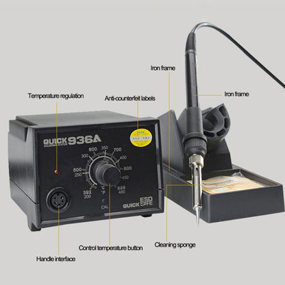 4 in 1 QUICK 936A 220V 60W Soldering Station Constant Temperature Soldering Iron Soldering Tool, AU Plug, QUICK 936A 60W