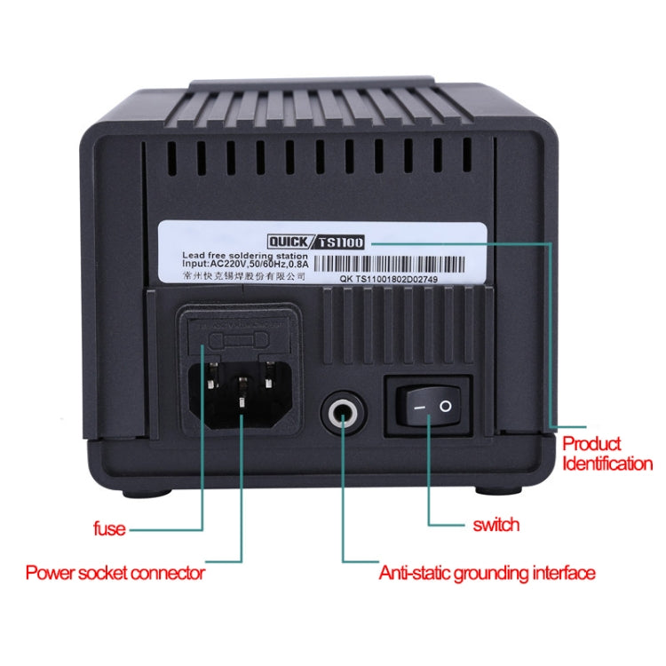 QUICK TS1100 220V 90W Intelligent Lead-free Soldering Station, AU Plug, QUICK TS1100 90W