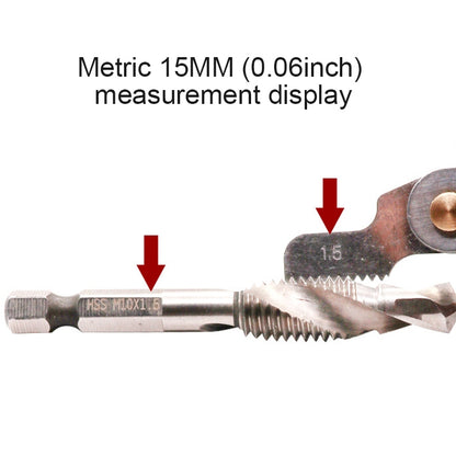52 PCS Metric 60 Degrees +British 55 Degrees CR Stainless Steel Thread Gauge, 52 PCS Thread Gauge
