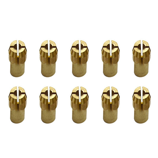 10 PCS Three-claw Copper Clamp Nut for Electric Mill Fittings，Bore diameter: 2.2mm