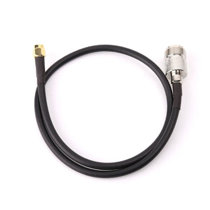 كابل توصيل RG58 UHF أنثى إلى SMA ذكر، الطول: 50 سم، الطول: 50 سم