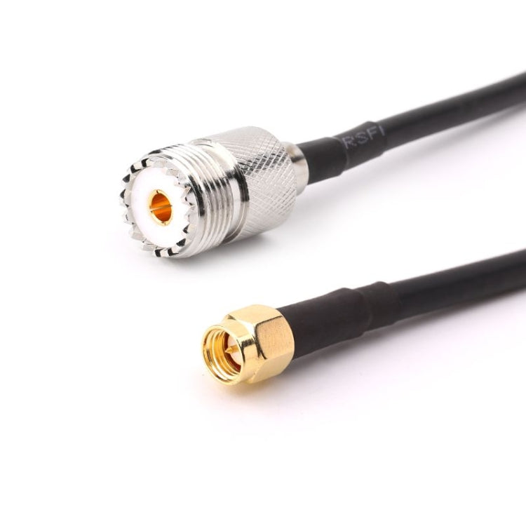 كابل توصيل RG58 UHF أنثى إلى SMA ذكر، الطول: 50 سم، الطول: 50 سم