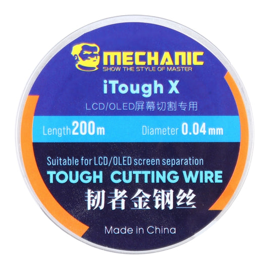 Mechanic iTough X 200M 0.04MM LCD OLED Screen Cutting Wire, Mechanic 0.04MM 200M