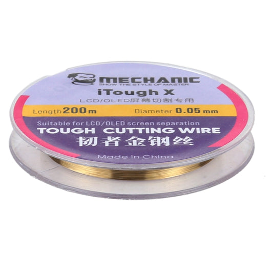 MECHANIC iTough X 200M 0.05MM LCD OLED Screen Cutting Wire, MECHANIC 0.05MM 200M