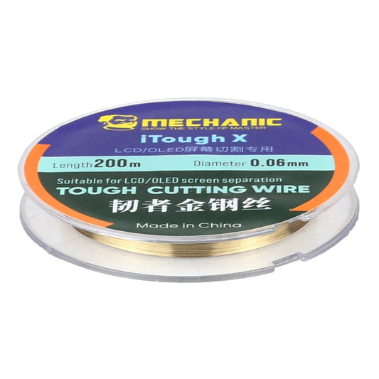 MECHANIC iTough X 200M 0.06MM LCD OLED Screen Cutting Wire, MECHANIC 0.06MM 200M