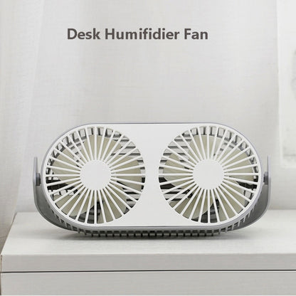 Small Bean Desktop Desktop Double Leaf Usb Mini Fan