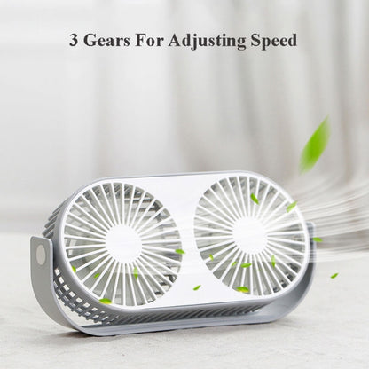 Small Bean Desktop Desktop Double Leaf Usb Mini Fan