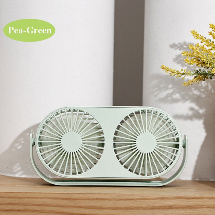 Small Bean Desktop Desktop Double Leaf Usb Mini Fan