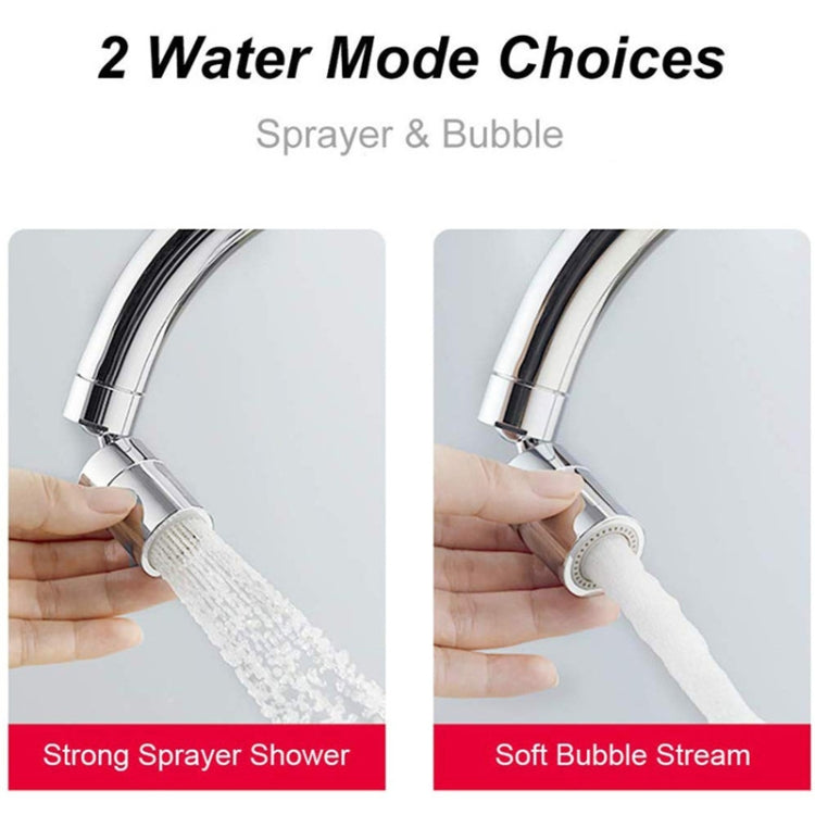 Dual-Function Faucet Spout Bubbler Splash-Proof Two-Function Kitchen Copper Filter, External, Inbound