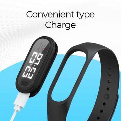Q2 Outdoor Ultrasonic Electronic Mosquito Repellent Bracelet, Support Three-gear Mode & Time Display