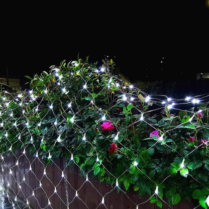 4 × 6 متر 672 مصابيح LED مقاومة للماء لشبكة صيد السمك، سلسلة أضواء ستائرية لحفلات الزفاف والعطلات، مصابيح زينة 220 فولت، قابس الاتحاد الأوروبي