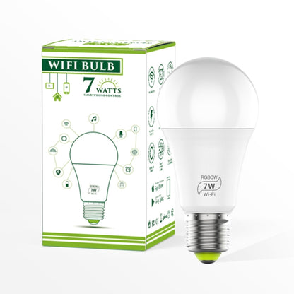 مصباح ذكي LED يعمل بالواي فاي RGBCW E27 بقدرة 7 وات، يعمل لاسلكيًا مع أتمتة المنزل الذكي