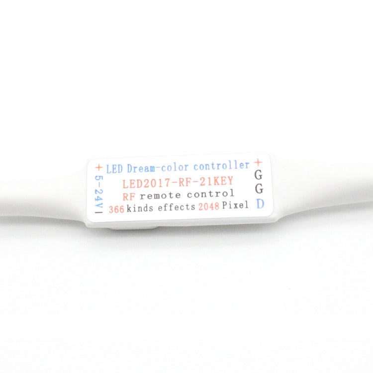 وحدة تحكم RGB LED مع جهاز تحكم عن بعد RF مكون من 21 مفتاحًا لشريط LED WS2812B WS2811
