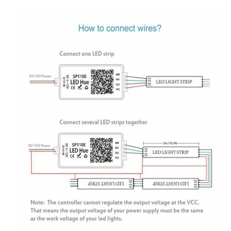 وحدة تحكم إضاءة بكسل بلوتوث SP110E WS2811 WS2812B WS2812 باهتة SK6812 RGB RGBW APA102 WS2801 شريط إضاءة ليد بكسل IOS Android