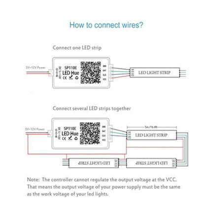 وحدة تحكم إضاءة بكسل بلوتوث SP110E WS2811 WS2812B WS2812 باهتة SK6812 RGB RGBW APA102 WS2801 شريط إضاءة ليد بكسل IOS Android