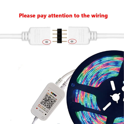 شريط إضاءة LED RGB ذكي مزود بـ 4 دبابيس مزود بتقنية WiFi، مع تحكم صوتي عن بعد، يعمل مع Alexa Echo، 5-24 فولت، وحدة تحكم WiFi مكونة من 40 مفتاحًا، وحدة تحكم WiFi مكونة من 24 مفتاحًا