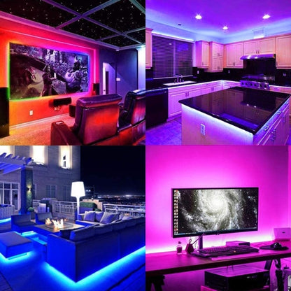 شريط إضاءة LED RGB ذكي مزود بـ 4 دبابيس مزود بتقنية WiFi، مع تحكم صوتي عن بعد، يعمل مع Alexa Echo، 5-24 فولت، وحدة تحكم WiFi مكونة من 40 مفتاحًا، وحدة تحكم WiFi مكونة من 24 مفتاحًا