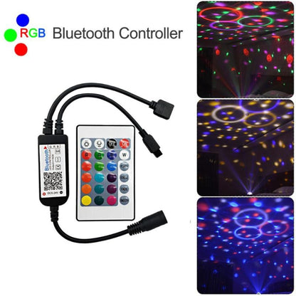 وحدة تحكم LED RGB بتقنية البلوتوث مع 24 مفتاحًا للتحكم بالأشعة تحت الحمراء لشريط LED 5630 5050 3528 2835، تيار مستمر 5-24 فولت