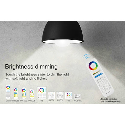 FUT012 E27 9W RGB + CCT LED لمبة ضوء 100V-240V ملون كامل التحكم عن بعد لمبة ذكية واي فاي 2.4G لاسلكي