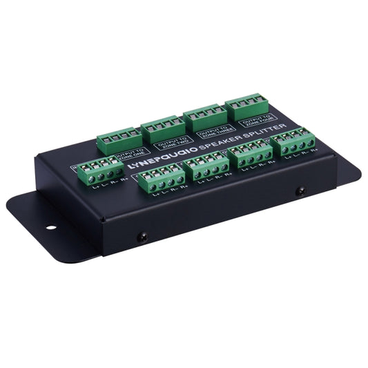 1 In 8 Out Amplifier And Sound Speaker Distributor, 8-Area Sound Source, Signal Distribution Panel, Audio Input, 300W Per Channel, B031
