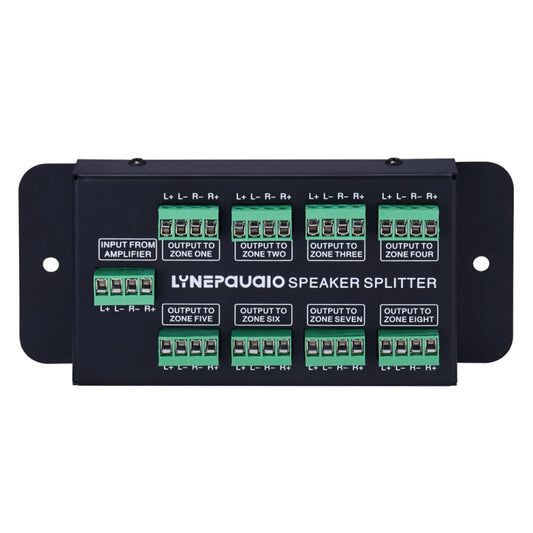 1 In 8 Out Amplifier And Sound Speaker Distributor, 8-Area Sound Source, Signal Distribution Panel, Audio Input, 300W Per Channel, B031